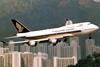 747 SIA lands at Kai Tak 1997