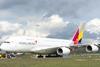 Asiana A380 paint roll out