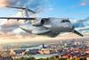 C-390 over Stockholm