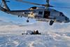 Danish MH-60R in Greenland with Sirus Patrol special forces