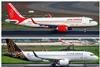 Air India Vistara collage