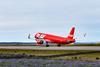 Play Airbus A321neo taking off at Keflavik Airport