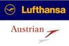 Lufthansa Austrian logos
