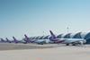 Thai Airways fleet at Bangkok airport May 2020, Shutterstock