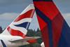 British Airways and Delta Air Lines at Seattle airport