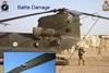 RAF Chinook damage - Crown Copyright