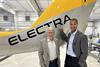 Electra former CEO John Langford with new CEO Marc Allen (right)