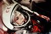 Yuri Gagarin aboard Vostok