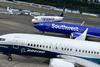 737 Max at Boeing Field in Seattle on 14 June 2022