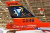 X-62 VISTA tail fin c 412 test wing