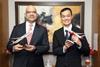 Air India Chief Commercial Officer, Mr Nipun Aggarwal and Singapore Airlines Chief Commercial Officer, Mr Lee Lik Hsin at the signing of the codeshare expansion agreement