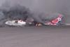 Yemenia A330 burning-c-via Twitter