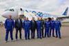 MC-21 arrives Zhukovsky-c-Rostec