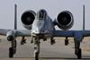 An A-10 Warthog prepares to take off from Al Asad