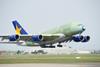 Skymark A380 takes off