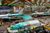 Boeing's 777 production site Everett on 26 June 2024