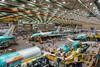 Boeing's 777 production site Everett on 26 June 2024