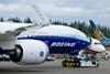 Boeing flight-test 777-9 (N779XW) at Everett on 26 June 2024