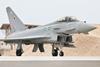 RAF 12 Sqn Typhoon in Qatar