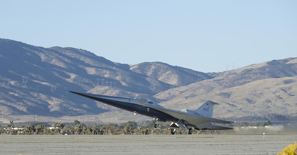 NASA X-59 supersonic jet undergoes inspections after first flight