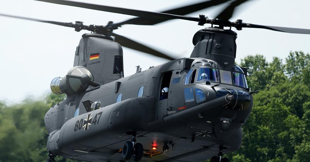 Germany orders CIRCM self-protection equipment for bulk of CH-47F Chinook fleet