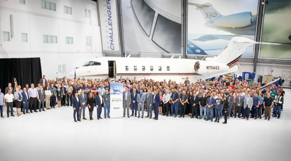 Bombardier delivers 100th Challenger to NetJets News Flight Global