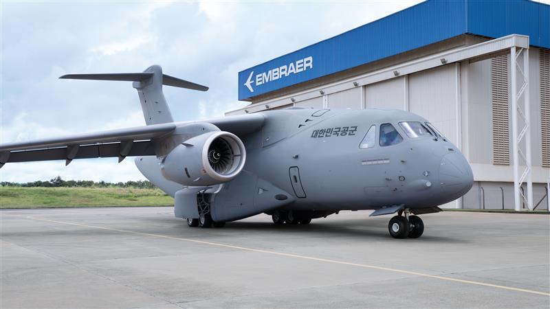 Embraer rolls out first C-390 transport for South Korea