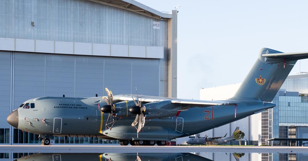 Kazakhstan’s lead A400M emerges with ‘glossy grey’ livery | News ...