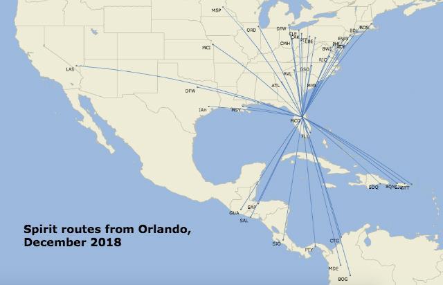 Spirit Flight Map 2020 Analysis: Spirit 'Nowhere Near' Finished In Orlando | Analysis | Flight  Global