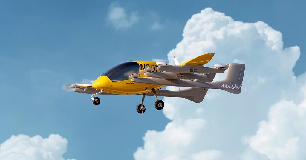 Wisk Unveils World's First Self-Flying, Four-Seat, All-Electric