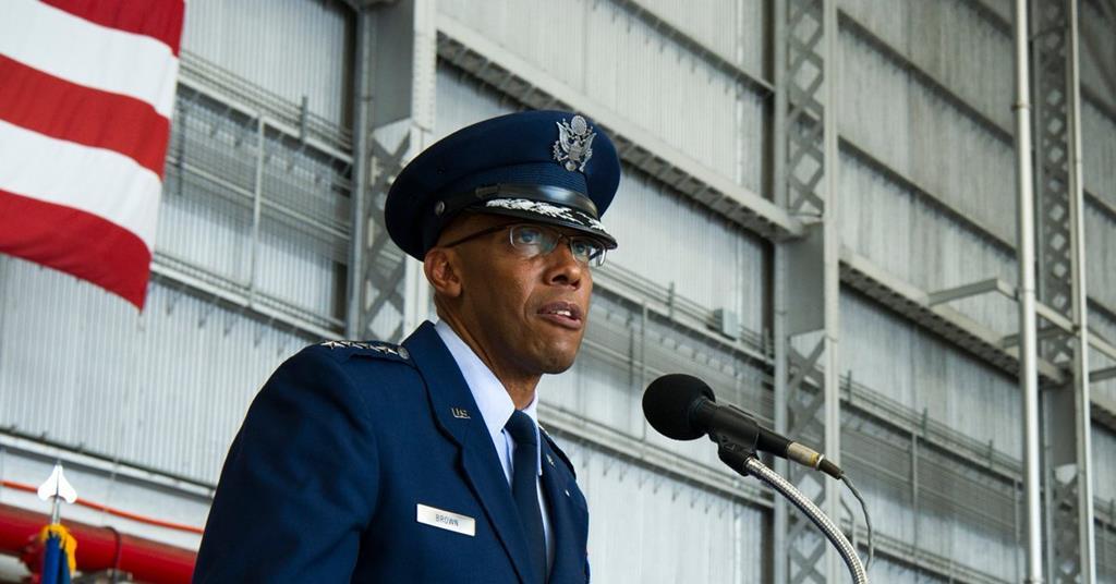 USAF General Charles Brown confirmed as first African American service ...