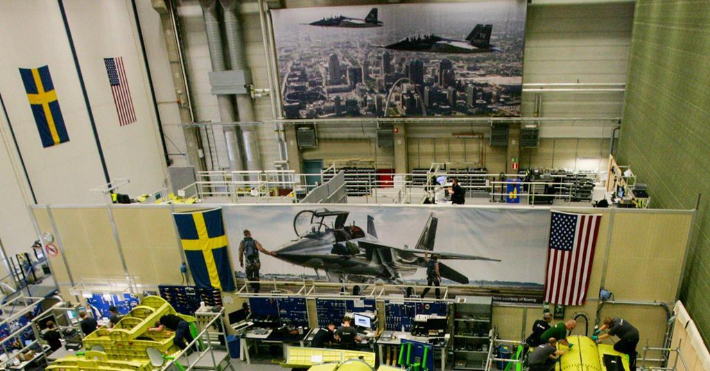 Saab Ships Second T 7a Aft Fuselage Section News Flight Global