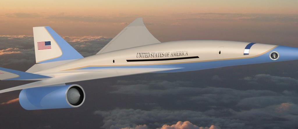 Exosonic developing low-boom supersonic jet possibly to ...