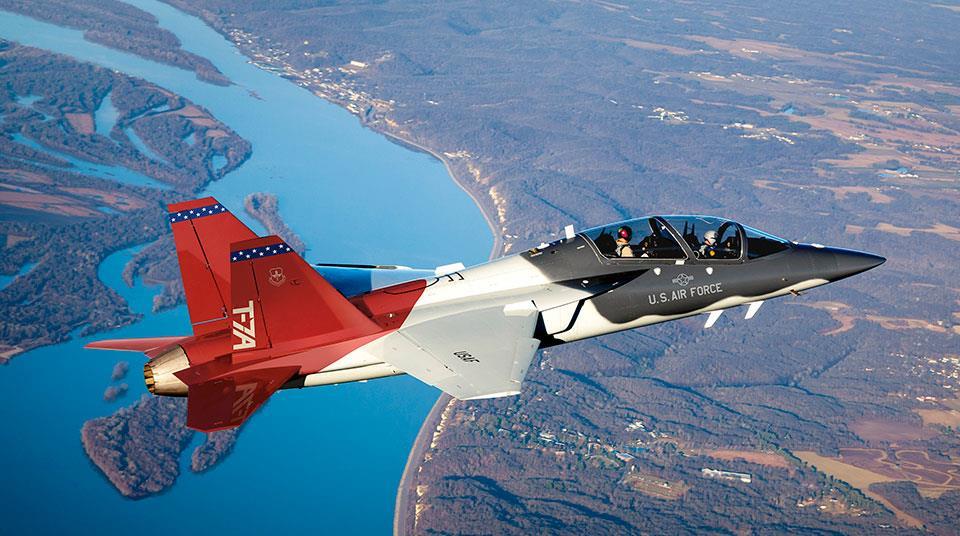 The US Air Force’s (USAF’s) T-7A Red Hawk advanced trainer has fallen as much as 15 months behind schedule after parts shortages, initial design d
