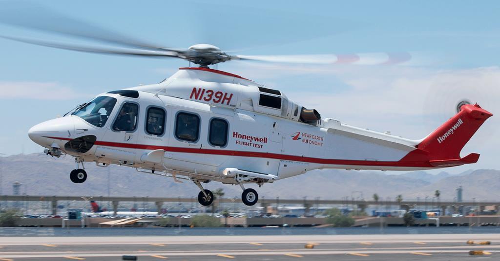 Near Earth and Honeywell complete autonomous flight of AW139