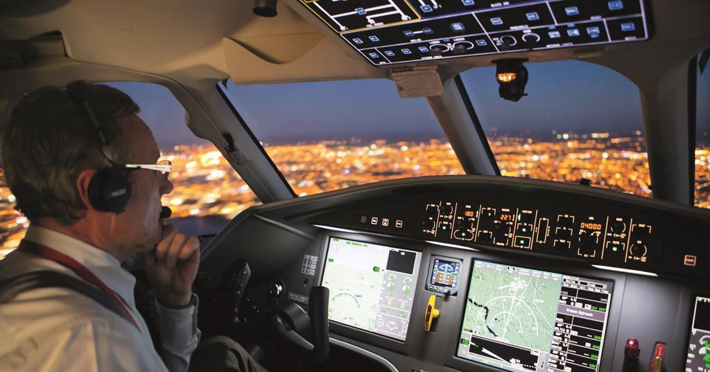 modern full-color flat-panel display screens called a glass cockpit supplier