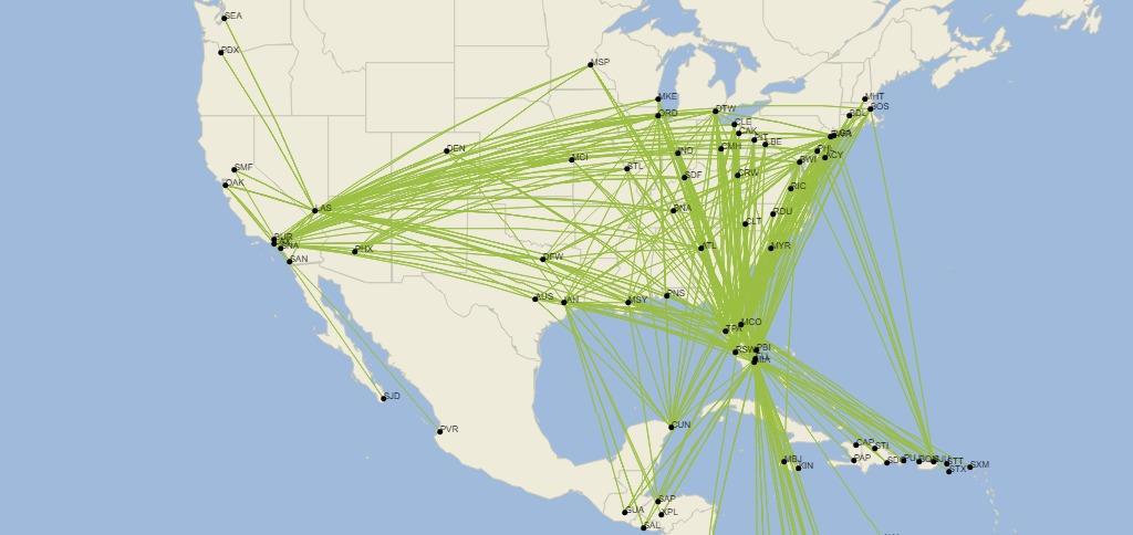 Spirit Airlines Route Map 2020 Frontier Pitches Spirit Acquisition As Countering Usa S Four Mega Airlines News Flight Global
