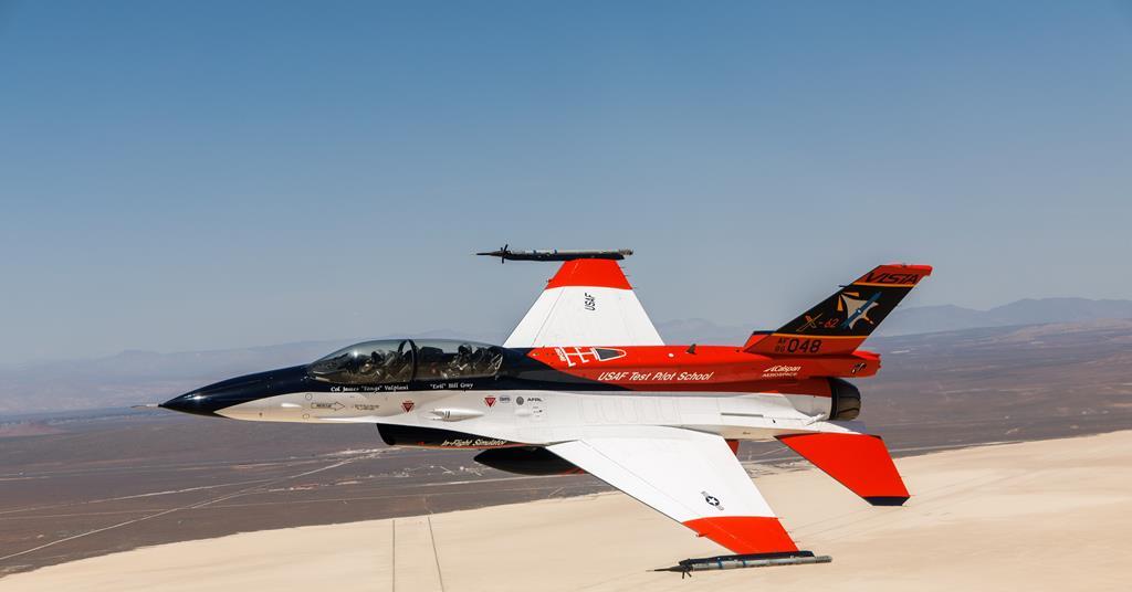 Top US Air Force official rides in front seat of autonomous F-16