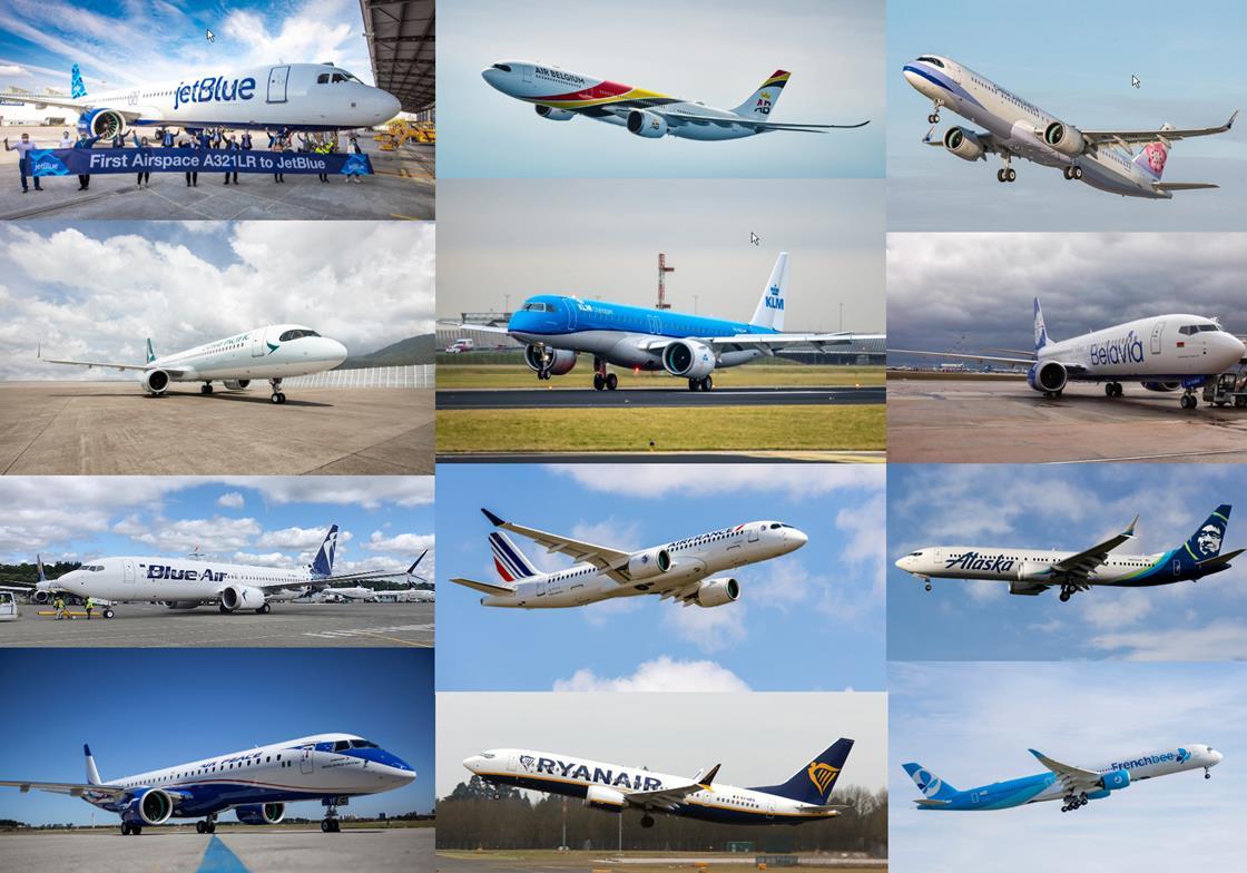 Which airlines welcomed new aircraft types into their fleets during ...