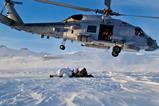 Danish MH-60R in Greenland with Sirus Patrol special forces
