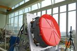 [Photo4] AESA radar mounted on a platform simulator for ground-based functional and performance testing before flight trials