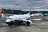 A 737 Max 7 at Boeing field in Seattle on 14 June 2022