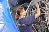 Woman working for Lufthansa Technik MRO