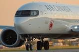 Air Canada 737 Max 8 dusk-c-Air Canada
