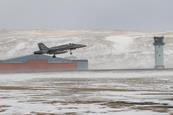 F18 takeoff Thule