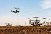 Russian Ka-52s