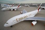 Emirates A380s in storage