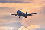 Oped plane on approach