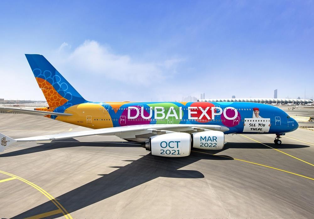 3/28着…EXPO 2020 Dubai エアバスA380Premier Emirates unveils full-fuselage A380 scheme to promote Dubai Expo