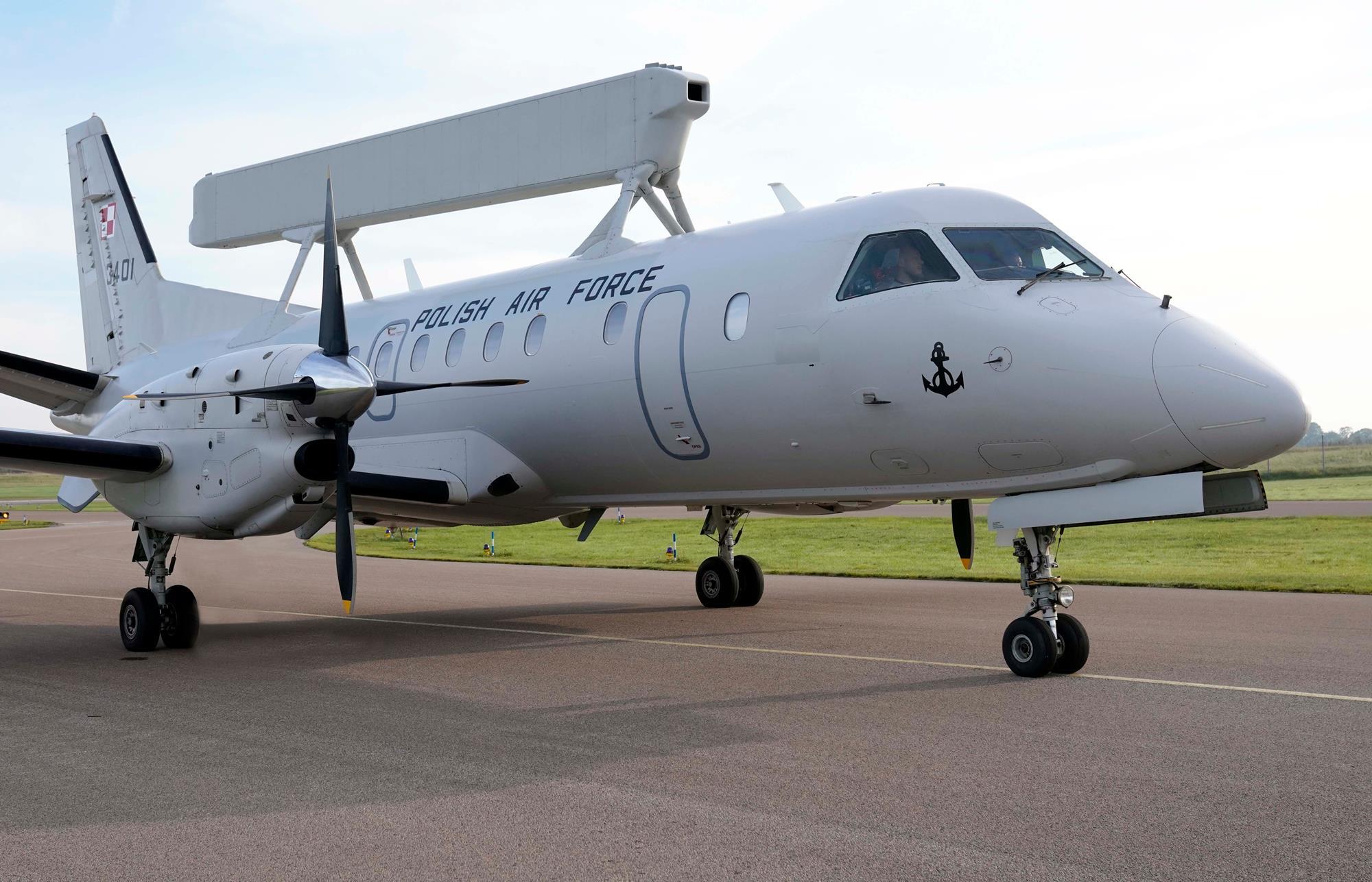 Poland's first Saab 340 AEW aircraft unveiled in Sweden